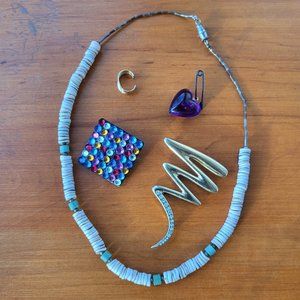 Bundle of Misc Vintage Fashion Jewelry